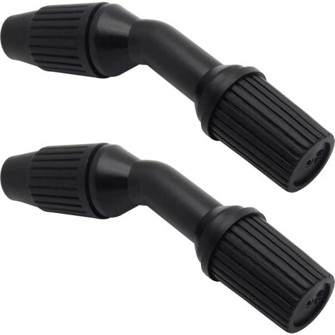 Lot de 2 buses coniques durables pour l'arrosage et le nettoyage (buses noires réglables) (1/5)