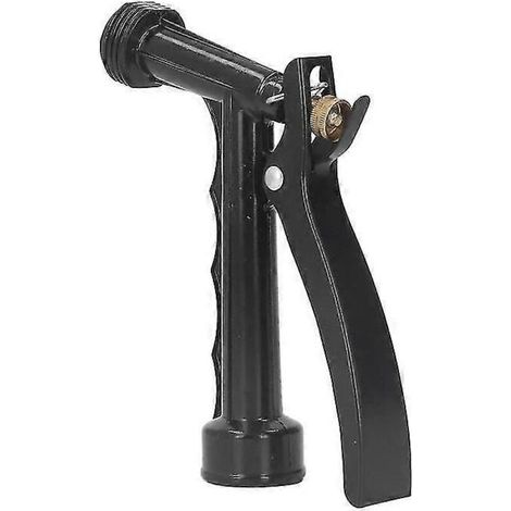 Garden Water Spray Nozzle 5.5 Inch Portable Water Nozzle Zinc Alloy Wear-resistant Anti-leak Nozzle (1/4)