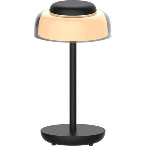 Lámpara de mesa LED RGB regulable “Lina” (3W 3000K 280lm) – Negro (1/4)