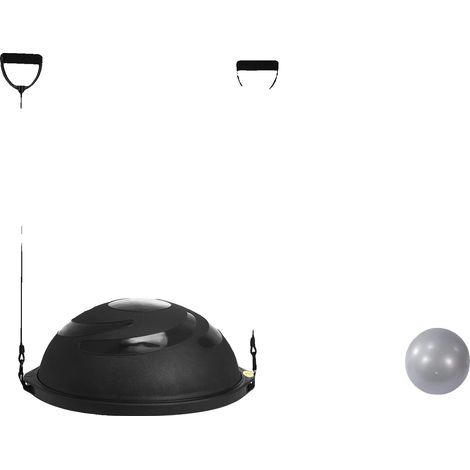 Entraîneur de ballon d'exercice, design portable, bandes de résistance ajustables, 64cm (1/2)