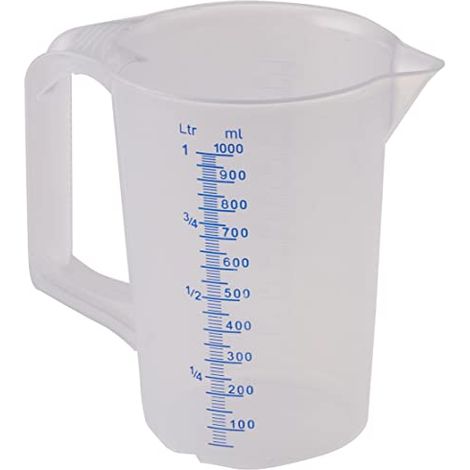 Paderno Caraffa graduata semi-trasparente 1 litro ergonomica (1/4)