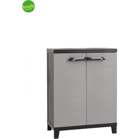 Mobile Basso Prime In Plastica Antiumidità 66x40x88 Cm Per Spazi Ristretti