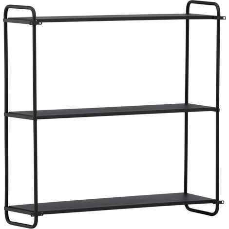 Étagère Murale en Métal "Lyon" 62cm Noir (1/5)
