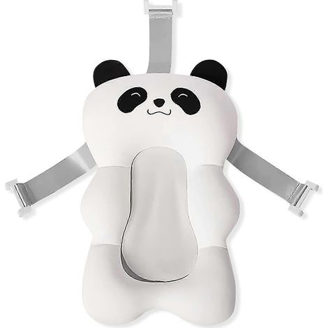 Tapis de bain pour bébé, tapis de bain flottant antidérapant pour nouveau-né, coussin de bain doux pour baignoire, siège de soutien réglable pour bébé de 0 à 12 mois (1/5)
