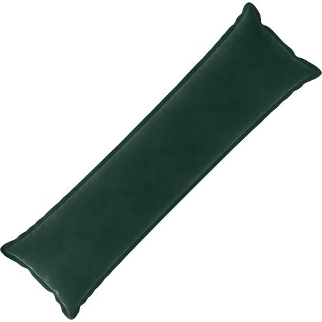Housse de coussin HOUTEN Vert foncé 40 x 145 cm Velours vidaXL (1/5)