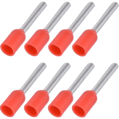 1000 Stück isolierte Aderendhülsen-Crimpklemmen für elektrische Leitungen, 20 AWG, Kabelendverbinder-Set E7512, Rot (1/5)