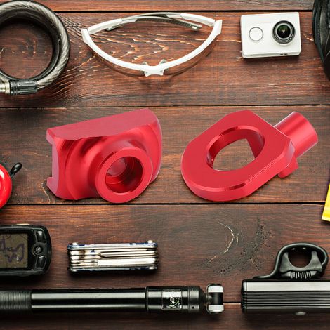 Tendeur de Chaîne Rapide en Alliage d'Aluminium pour Vélos Pliables - Réglage Facile (Rouge) (1/5)