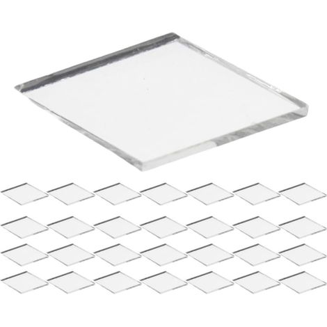 200 Pièces Carreaux de Miroir Disco Auto-adhésifs, 24mm Rhombus (1/5)