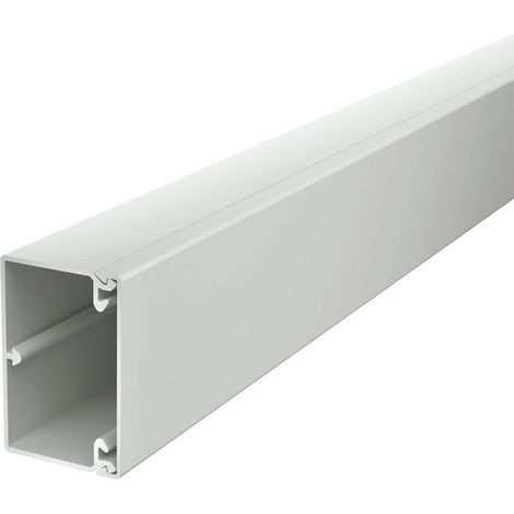 OBO Bettermann Canal de pared y techo con perforación inferior 40x60x2000 Policloruro de vinilo gris claro RAL 7035, 6027024