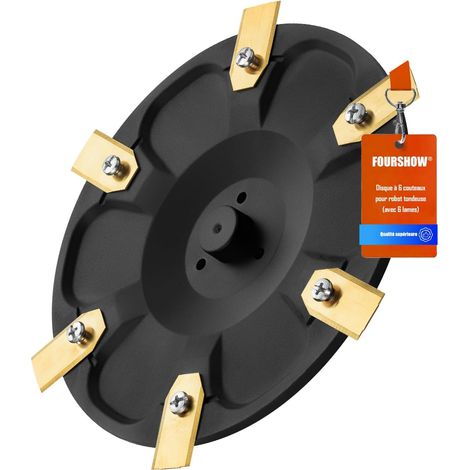 Platine de lame + 6 pièces de lames Compatible avec les robots-tondeuses Segway Navimow i105E, i108E & i110E Disque de lame pour robot tondeuse Plateau rotatif pour robot tondeuse