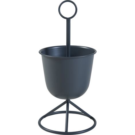 Portavasi da esterno 48 x 23 cm 1 fioriera nera 030010323