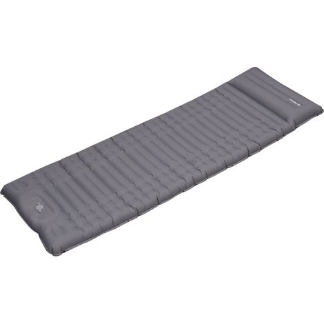 Luftmatratze 1 Person mit integriertem Aufblassystem 205x67x10 cm