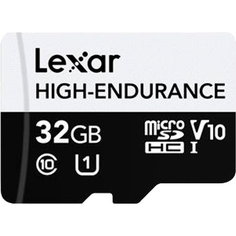 Scheda di memoria microSDHC Lexar High-Endurance da 32 GB UHS-I (LMSHGED032G-bcnng)