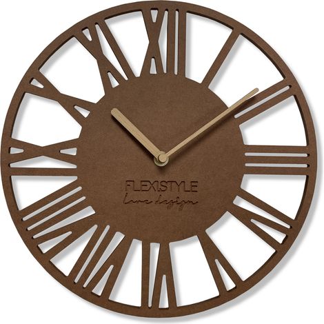 Reloj de pared Loft Piccolo marrón de 30 cm (1/4)