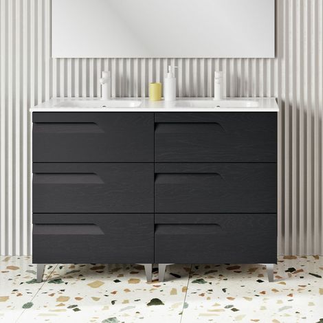 ROYO C0072429 VITALE Mueble de Baño con Lavabo 120 cm 6 Cajones Gris Nature - ref: C0072429 (1/2)
