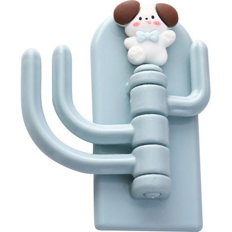 1 Porte-clés mural, Crochet rotatif 180°, Design animal, Plastique robuste, Cuisine Salle de bain (1/5)