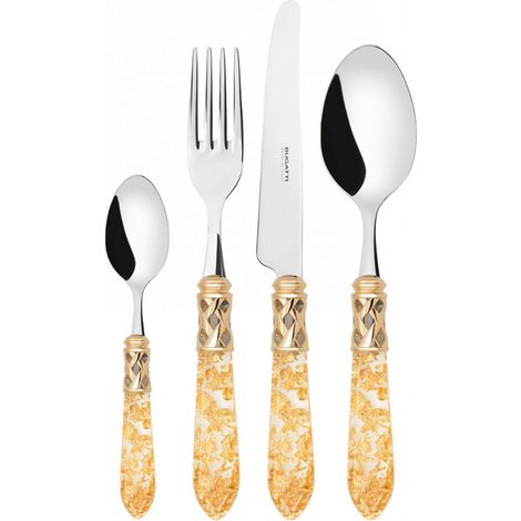 24 pièces dans des tables en conserve compacte paragliuzze or transparent Aladdin ghiera dorata Bugatti