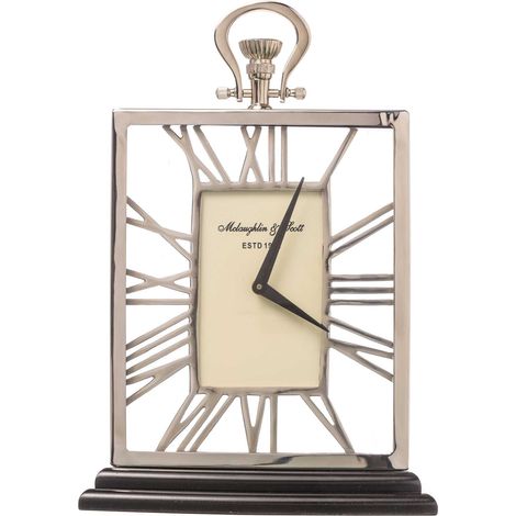 ARPIMEX Orologio Metallico da Tavolo 10 x 30 x 44 Cm