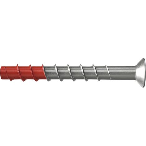 Fischer Betonschraube Ultracut FBS II 10x80 SK, Senkkopf, rote Spitze, ETA Option 1, TX50, für Außenbereich und Feuchträume (1/5)