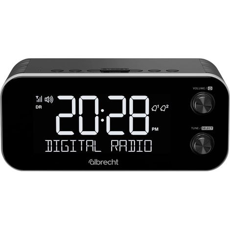 Albrecht DR 455 Radiowecker DAB+, UKW   Weckfunktion Schwarz