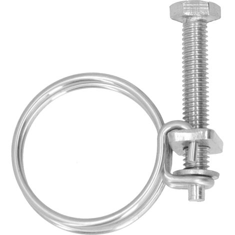 Collier de serrage double fil en acier inoxydable 201, anti-corrosion, réglable, diamètre 13-16mm, pour tuyaux et flexibles (1/5)