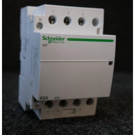Schneider Electric – Contacteur 63A 3NO 240V CA pour tableau électrique – Commande efficace des circuits – A9C20863 - 240vca