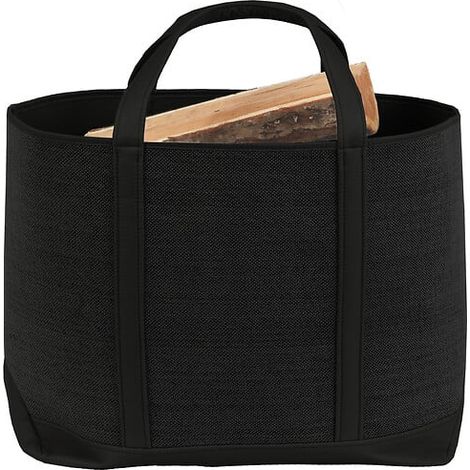 Sac à bûches Belhara - Noir (1/2)