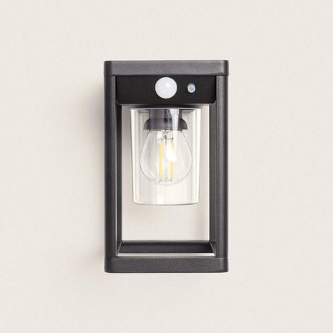 Wandleuchte Außen Solar LED 2W Aluminium mit Bewegungssensor Devah Schwarz