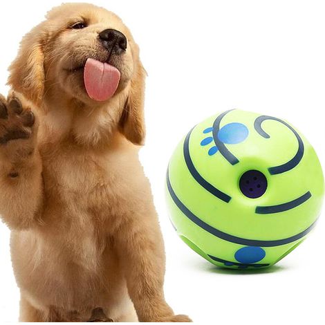Trintion Dog Toys Giggle Ball for Dogs Dog Toys for Boredom Dog PuzzleToy Interactive Dog Ball Sounds Ball Puppies Pet Toys Talking Ball Rubber Ball Cat Dog Toy Chew Toy 5.9" (1/5)
