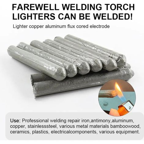 Baguette de soudure universelle cuivre-aluminium fourrée - Basse température - Réparation domestique cuivre-fer, acier inoxydable (1/5)