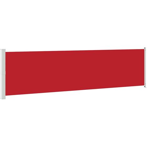 Maison Exclusive - Tenda Laterale Retrattile per Patio 600x160 cm Rossa (1/5)