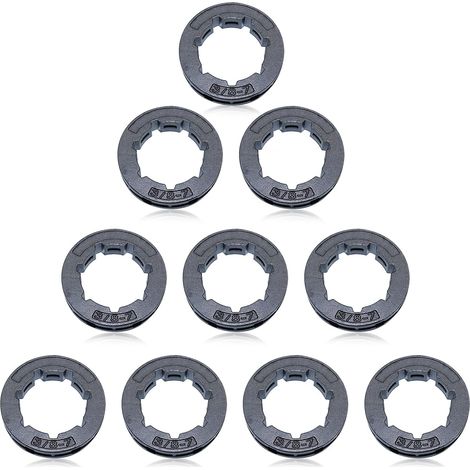 10 pièces/lot 3/8" 7T 22mm Pignon de chaîne pour tronçonneuse Husqvarna 266 268 272 280 285 288 355 362 365 371 372XP 380 385XP (1/5)