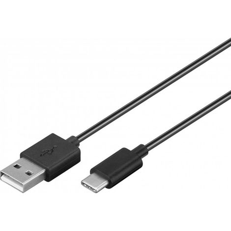 Goobay 59124 cable USB 3 m USB 2.0 USB A USB C Negro