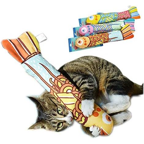 Jouet Poisson Pour Chat - Avec Catnip Naturel - Idéal Pour Chaton Intérieur - 1 Pièce (1/5)