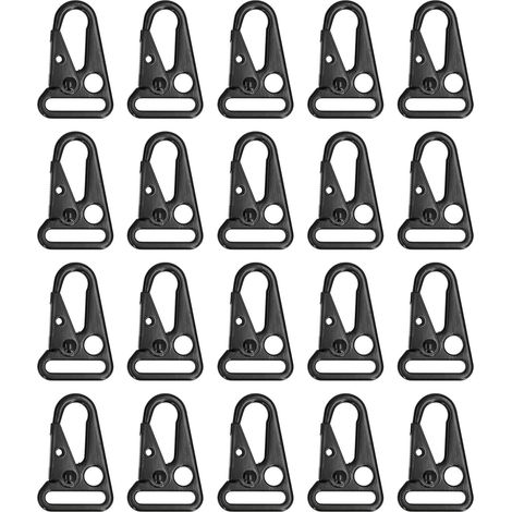 20PCS Crochet de Sling Anti-Rouille Léger, Bord Rond et Finition Brillante pour Élingues Portable (1/5)