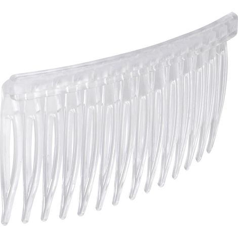 10 Pièces Peigne à Cheveux Transparent en Abs pour Femme, Design Classique Élégant, Accessoire Quotidien Simple, pour Chignon et Coiffure Sophistiquée (1/5)