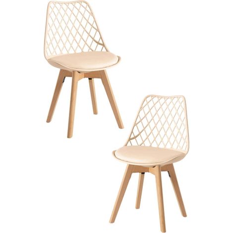 Packs Sillas Comedor - Pack 2 Sillas Mima - Crema (1/4)