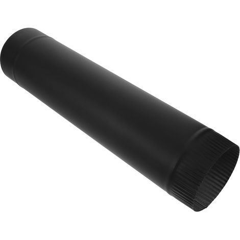 eur de Conduit de Cheminée 125mm en Acier Inoxydable Tuyau Résistant Haute Température, Accessoire Portable pour Poêle à Bois pour Cheminée Maison (1/5)