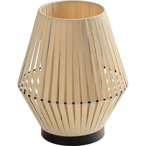 OSRAM Lampe de table  DECOR Stripes E14 Beige 205mm, Lampe de table en acier et polyester avec design compact (1/5)