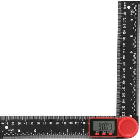 Inclinomètre d'angle d'instrument numérique en plastique à 360 degrés (200 mm) (1/5)
