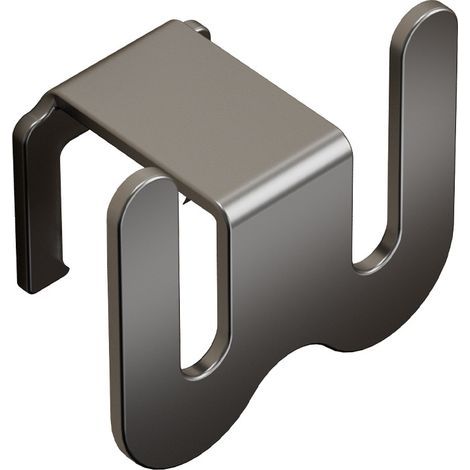 Porte-chaussons de salle de bain gris, 4,58,67,6 cm, 1 pièce, étagère de salle de bain murale sans perçage. (1/5)