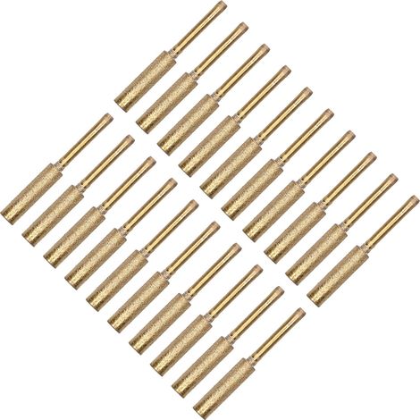 Set mit 20 5,5-mm-Rotationsfeilen für Kettensägenschärfer, vergoldete Schleifköpfe, professionelles Schärfset (1/5)