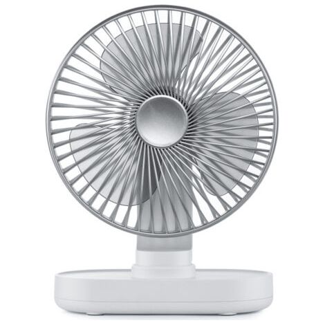 Ventilateur portable rechargeable par USB, 5 vitesses, alimenté par batterie, pliable, avec écran LED, pour la maison, le bureau, l'extérieur et les voyages (vert) (1/5)