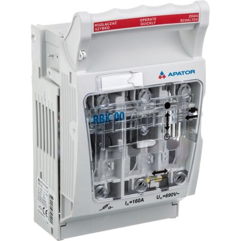 Interruttore sezionatore con fusibili 160A RBK 00 pro /terminali a ponte 4-50mm2/ 63-823256-111