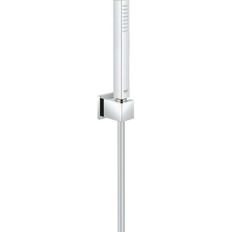 Pommeau de douche GROHE Euphoria Cube 1 jet – Technologie DreamSpray – Finition chrome durable – Système anti-calcaire SpeedClean – 27702000