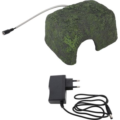 Grotte chauffée pour reptiles, cachette pour serpents, lézards, augmente l'appétit, améliore la digestion, prise ue 12V, 100 à 240V (1/5)