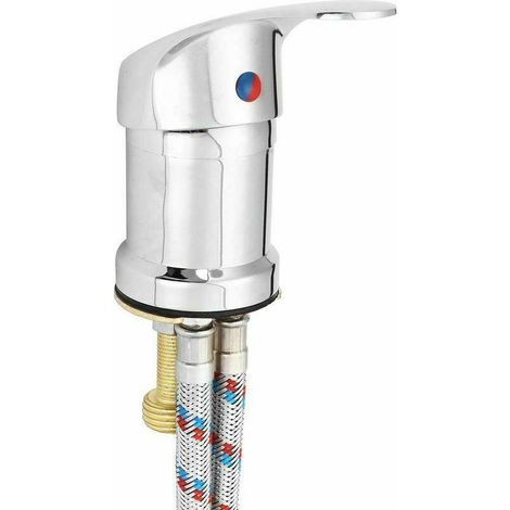 Mitigeur de lavabo Sasicare, robinet de salle de bain avec douchette à jet et flexible de pulvérisation, pour évier, cuisine et salon, installation rapide (1/5)