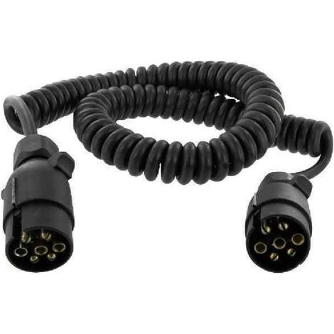 Rallonge Électrique 12/24 V Longueur 5 M Pour Remorque Auto Camion Caravane Sécurité Routière Adaptée Aux Prises Européennes