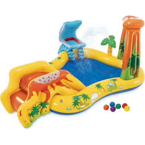 Piscinas y cuencos infantiles con forma de dinosaurio de Playcenter, 249 x 191 x 109 cm, 57149NP, multicolor, 6,5 cm (1/5)