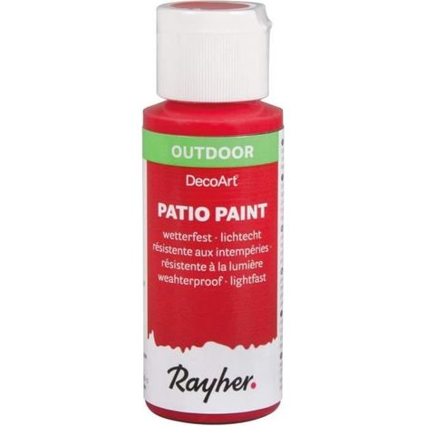 Rayher Hobby Rayher Patio Paint 59 ml Rouge cerise - 38610286